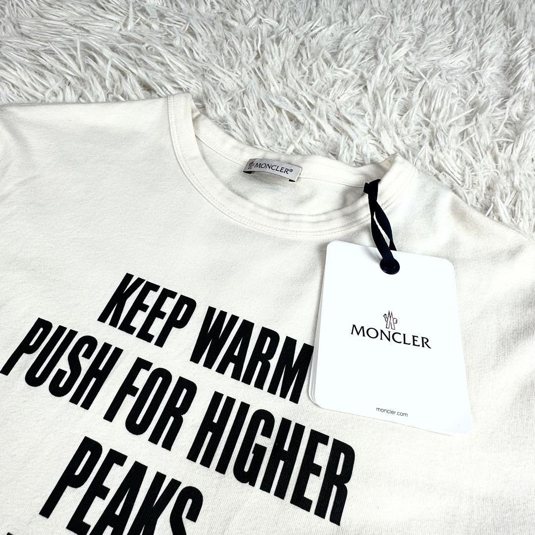 未使用・タグ付き】MONCLER モンクレール 長袖 Tシャツ アイボリー M-