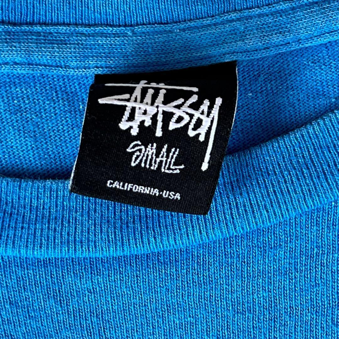STUSSY ベイカーパンツ フェードブラック SSリンクロゴ刺繍 Mサイズ-