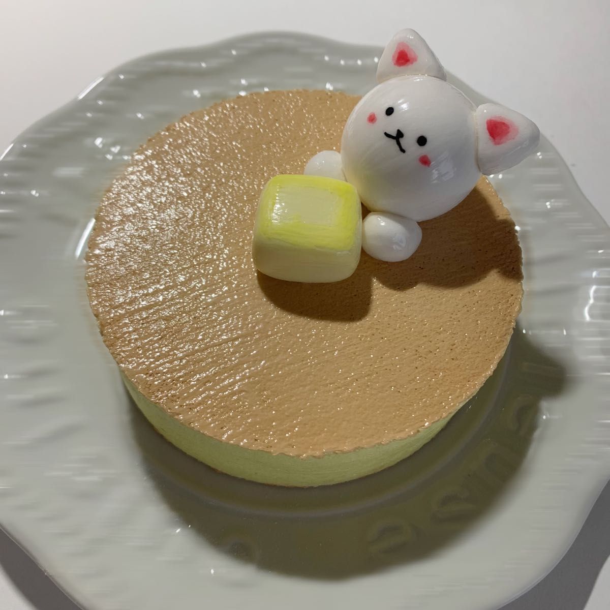 スクイーズ　ハンドメイド　ホットケーキ　ねこさん