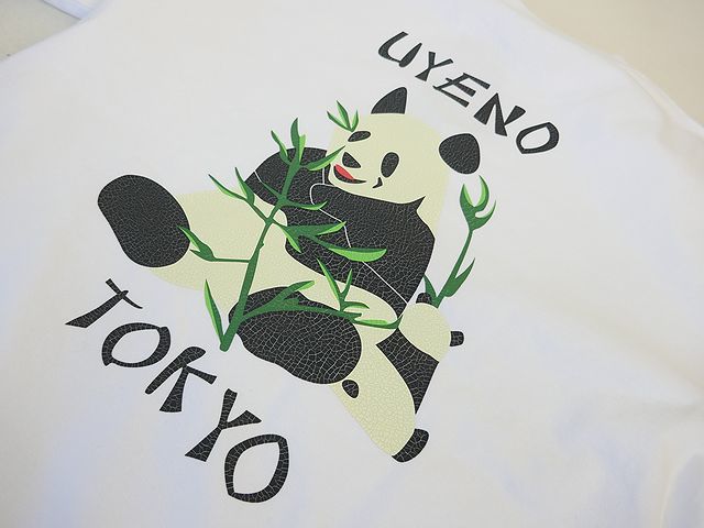 【送料無料 47%OFF】HOUSTON ヒューストン リサイクルUSAコットン プリントTシャツ 「PANDA」 NO.22119 WHITE_Mサイズ_画像6