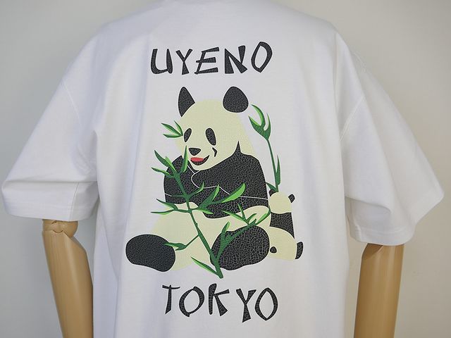 【送料無料 47%OFF】HOUSTON ヒューストン リサイクルUSAコットン プリントTシャツ 「PANDA」 NO.22119 WHITE_Mサイズ_画像2