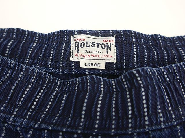 【送料無料 26%OFF】HOUSTON ヒューストン WABASHストライプ ルーズ パンツ NO.1926 INDIGO_ Lサイズ（実寸76～86cm)の画像6