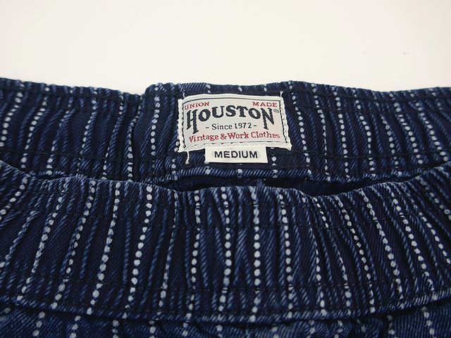 【送料無料 26%OFF】HOUSTON ヒューストン WABASHストライプ ルーズ パンツ NO.1926 INDIGO_ Mサイズ（実寸70～80cm)_画像6