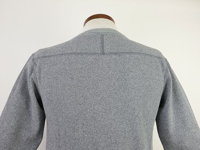 【送料無料 30%OFF】HOUSTON ヒューストン ヘザーリブステッチ ヘンリーネック長袖Tシャツ NO.21402 GRAY_Mサイズ_画像5