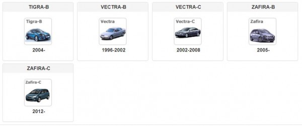 VAUXHALL + other Manufacturers parts list online version EPCboks hole Astra Zafira Corsa Meriva Vectra Omega Calibra 