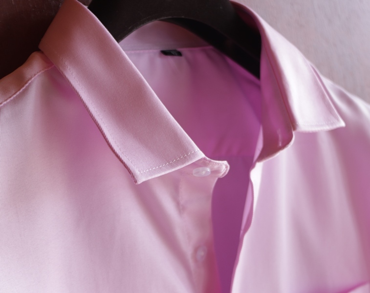 新品■GianLarini カッターシャツ ピンク43/XL メンズ Yシャツ ビジネス 長袖 シャツ シンプル 薄手 紳士 ドレスシャツ _画像4