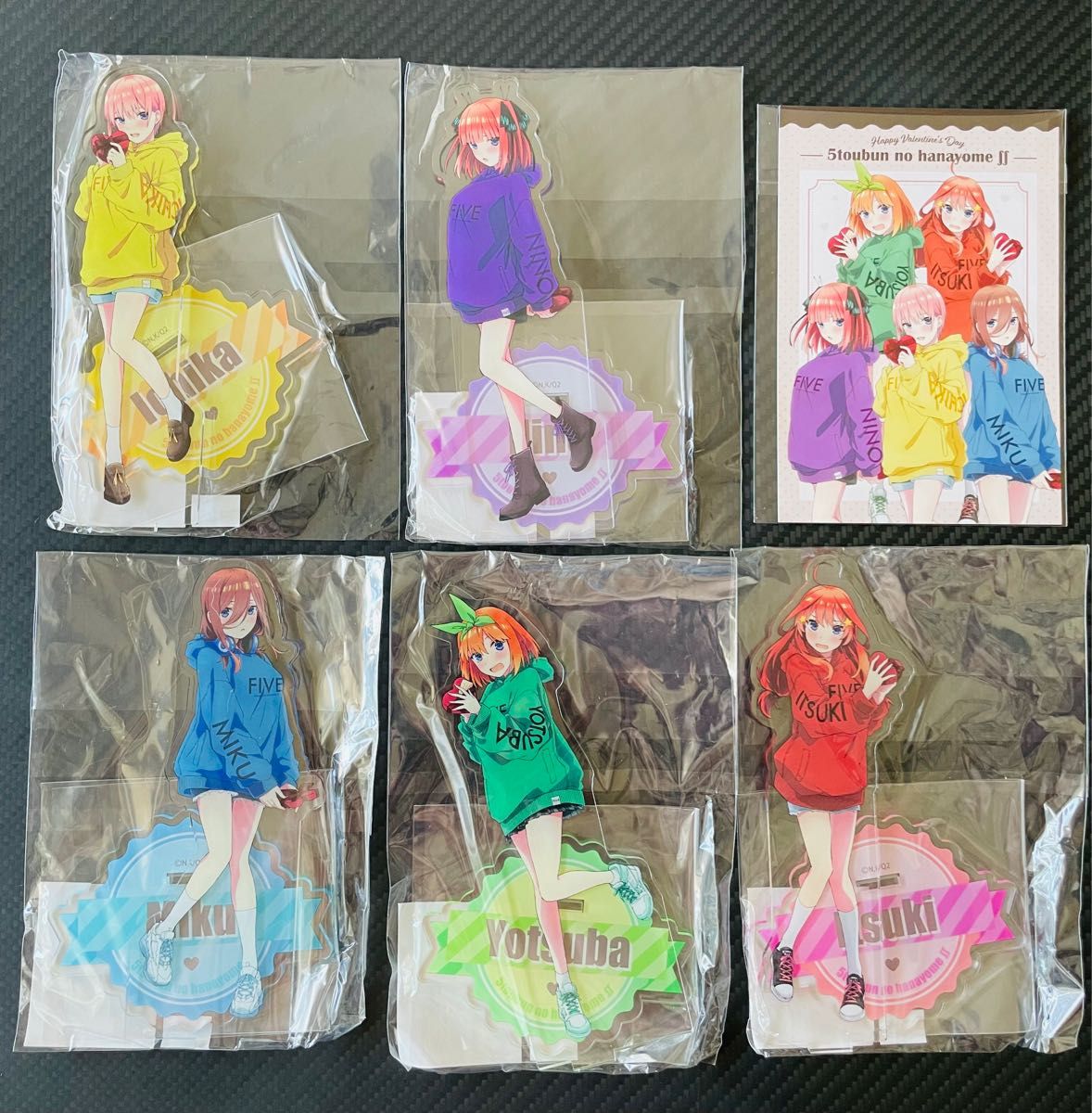 五等分の花嫁 (アトレ秋葉原)アクリルスタンド5種&非売品ポストカードセット