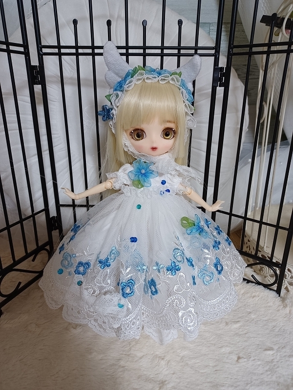 ★HOWAFUWA★*プーリップ＆ブライスのお洋服『ブルー』６点SET☆* Yahoo!オークション - HOWAFUWA ハルモニアブルームのお洋服『水no花