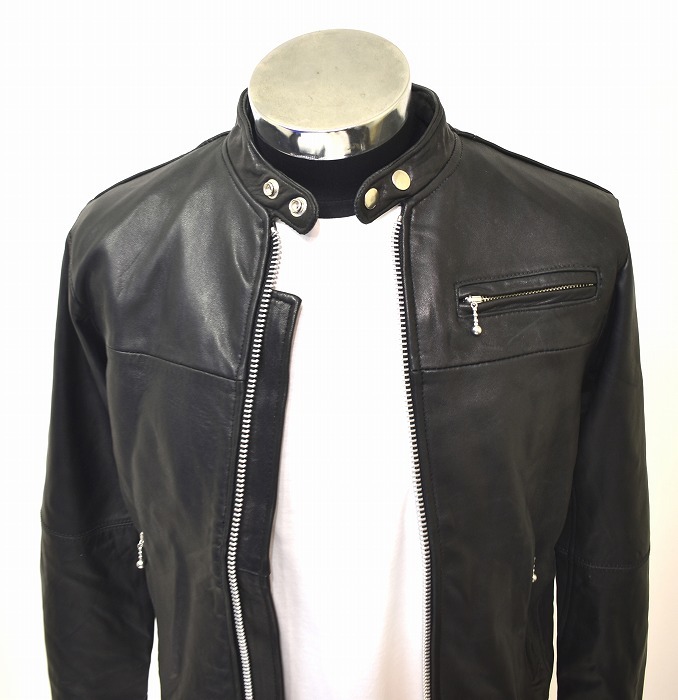 EINS（エインズ / アインス） Reproduct Single Leather Riders Jacket リプロダクト レザー ライダースジャケット ブルゾン シングル 1_画像3
