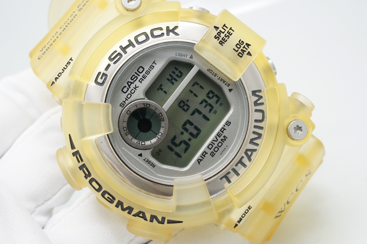 H88●作動良好 美品 CASIO カシオ G-SHOCK Gショック FROGMAN フロッグマン W.C.C.S DW-8201WC メンズ腕時計 お洒落 クォーツ