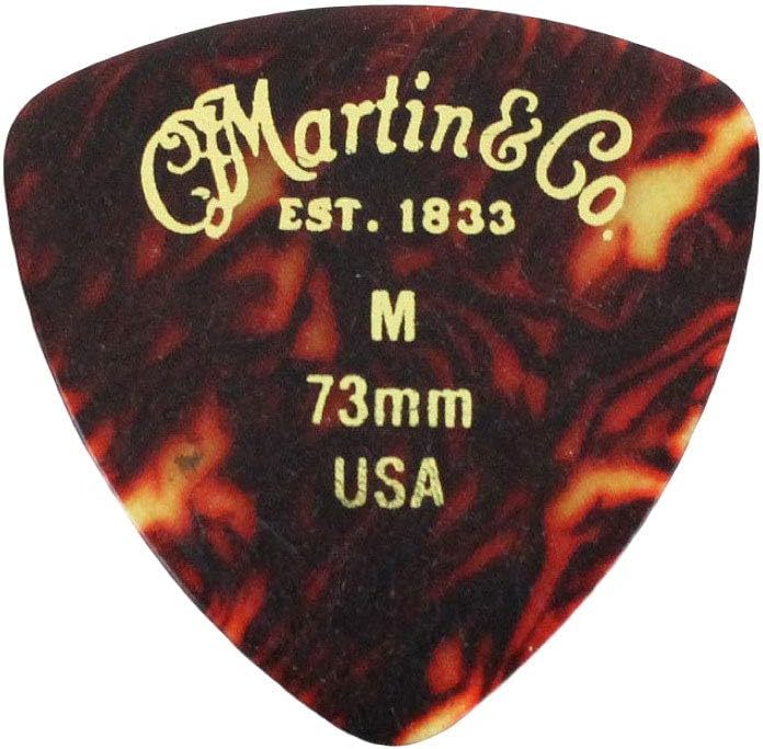 【新品】MARTIN（マーチン）/ Triangle Medium　ミディアム　ギターピック トライアングル型 0.73 12枚セット_画像1