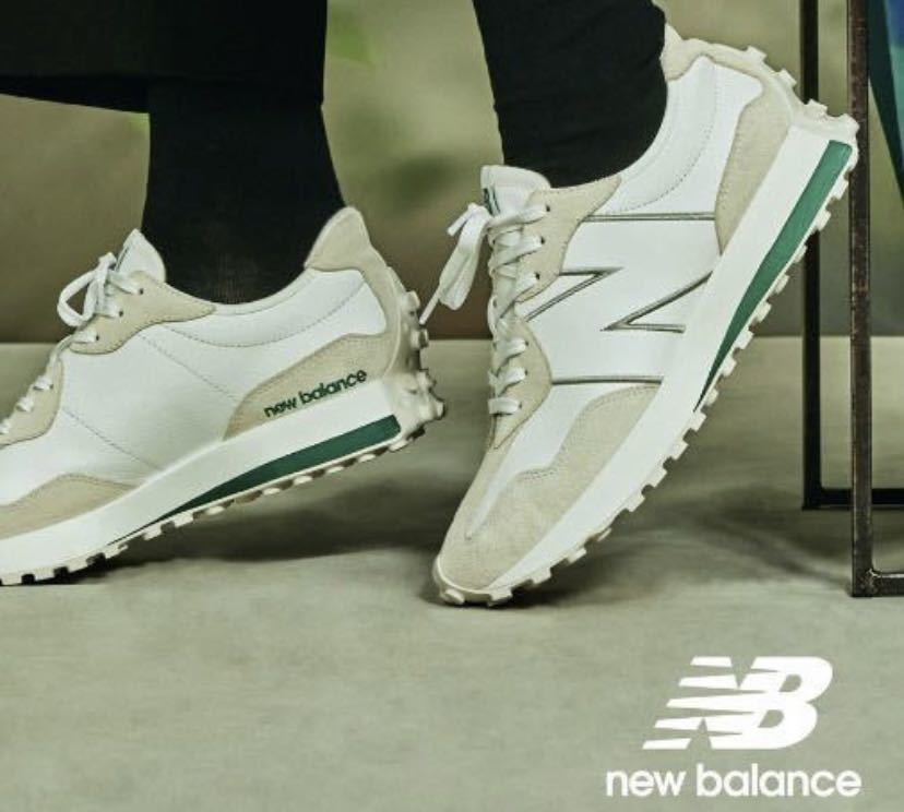 即決23cm new balance U327UNP WHITE/GREEN ニューバランス　新品国内正規品_画像8