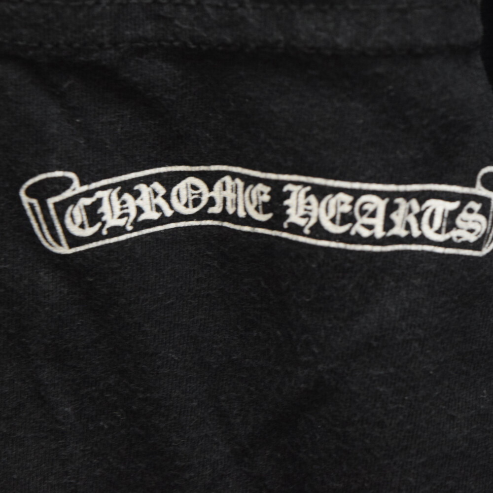 大量入荷 CH クロムハーツ HEARTS CHROME L/S ブラック スクロール