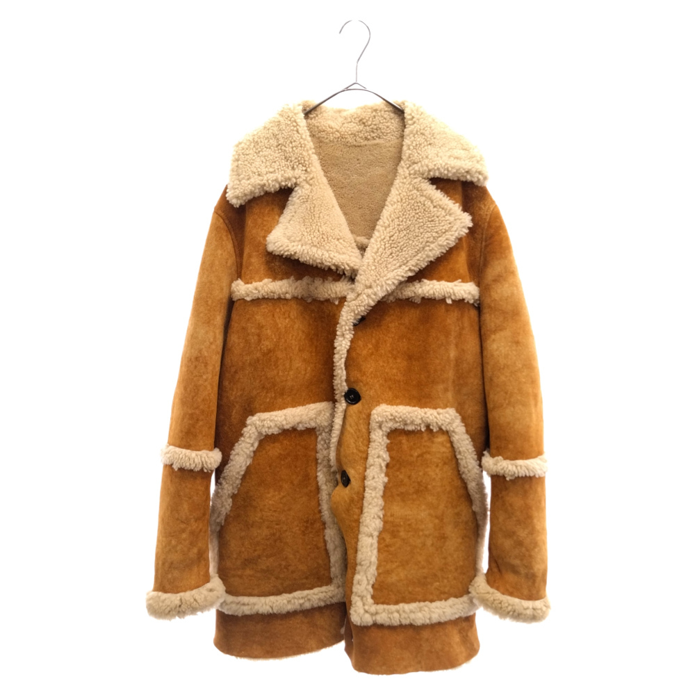 世界的に有名な ブラウンファートリムコート COAT FUR-TRIMMED BROWN