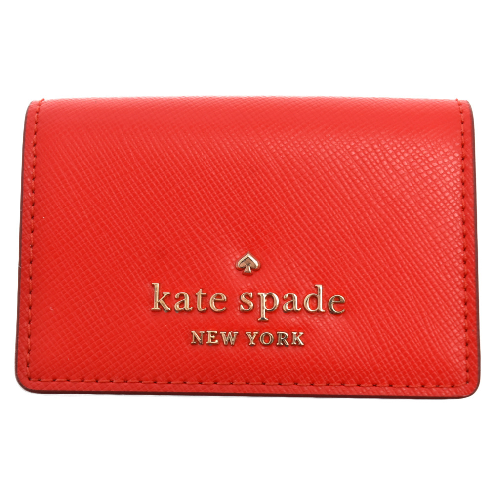 Kate Spade ケイトスペード micro tri fold wallet コンパクト ミニウォレット 三つ折り財布 レッド レディース WLR00133