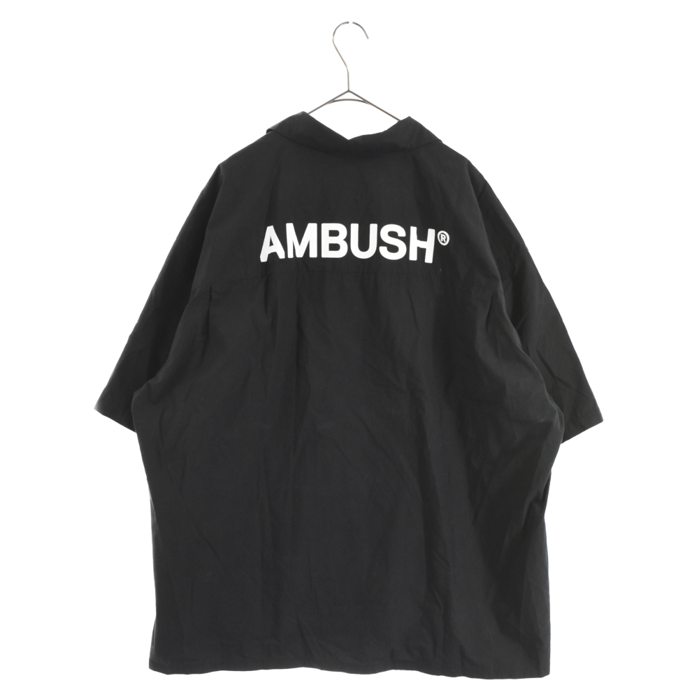 上品】 Back 21SS アンブッシュ AMBUSH Logo ブラック オーバーサイズ