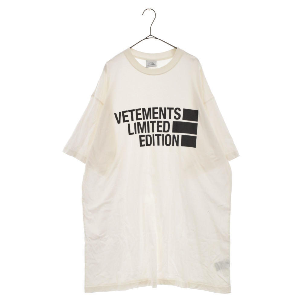 VETEMENTS ヴェトモン 半袖Tシャツ ホワイト-