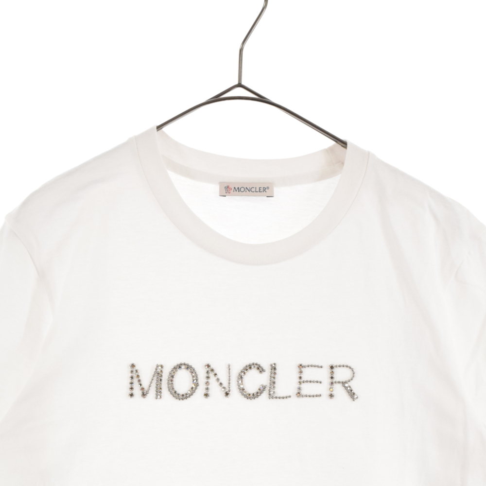 MONCLER モンクレール 21AW Line Stone LOGO ラインストーンロゴT
