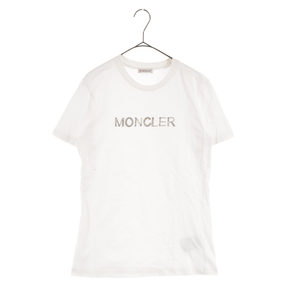 MONCLER モンクレール 21AW Line Stone LOGO ラインストーンロゴT