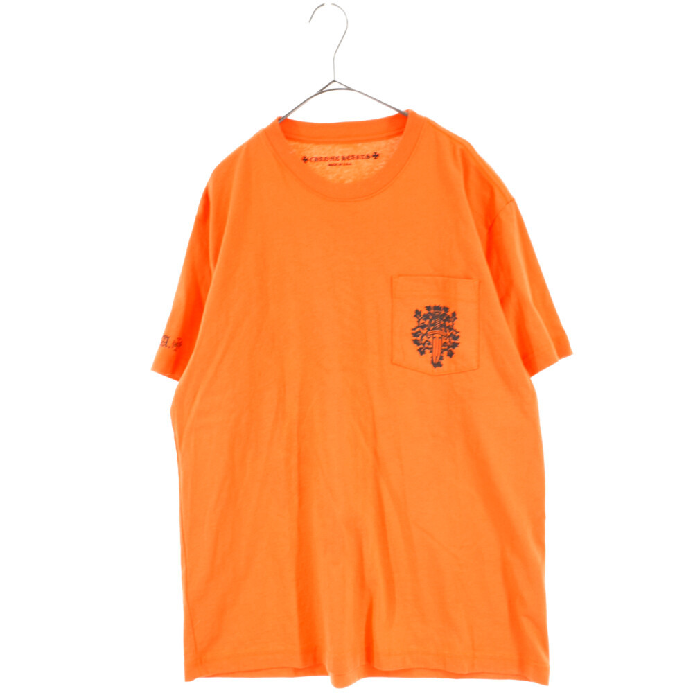 CHROME HEARTS クロムハーツ CH T-SHRT ダガープリント半袖 Tシャツカットソー オレンジ L