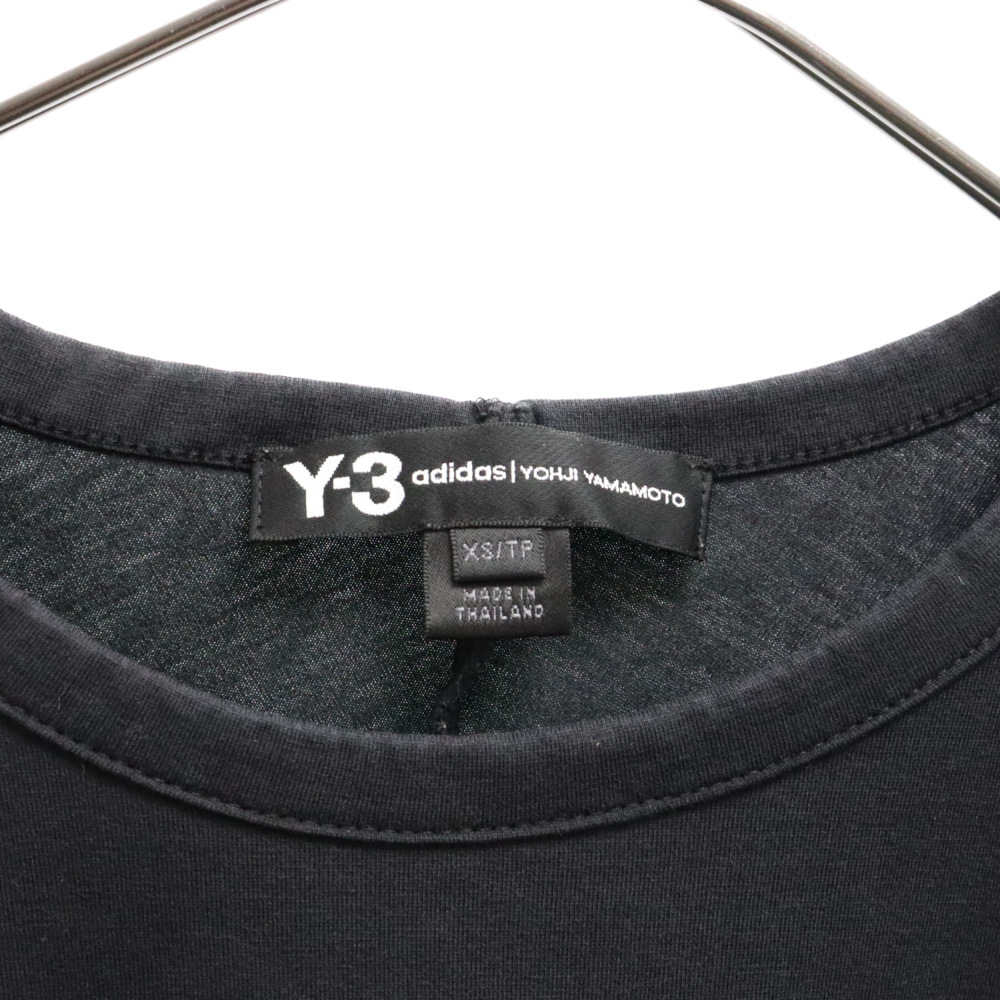 Y-3 ワイスリー 3-STRIPES TEE ストライプラインクルーネック半袖Tシャツ CY6974 ブラック_画像5
