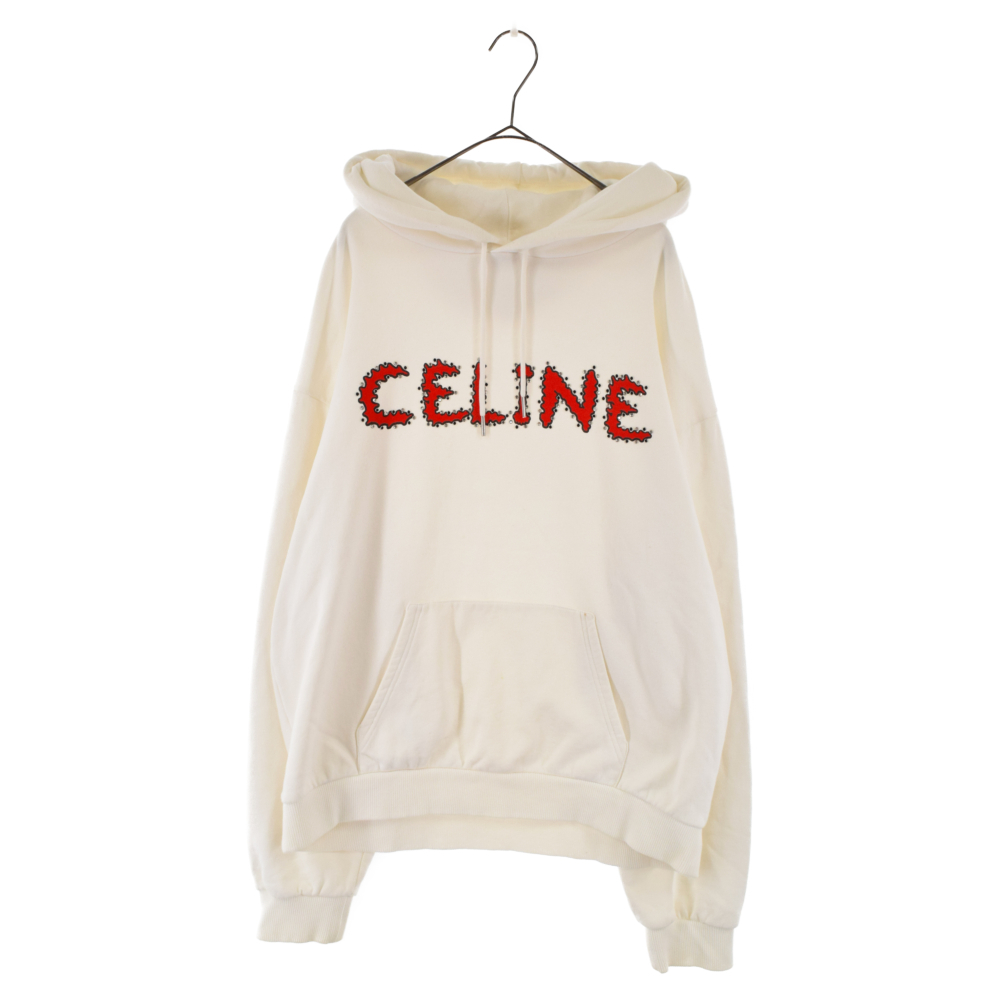 贈り物 CELINE セリーヌ 23SS フロントロゴラインストーン入りプル