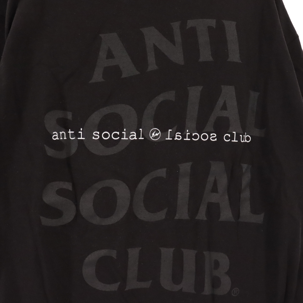 最も SOCIAL ANTI SOCIAL ブラック 半袖Tシャツ タイプA フラグメント