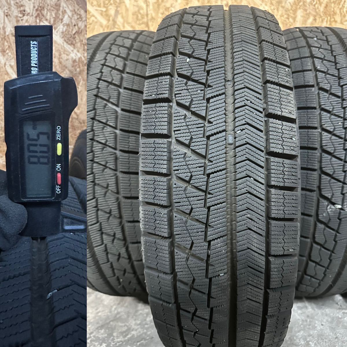 送料無料【バリ山】185/70R14 88Q BRIDGESTONE BLIZZAK VRX 18年製造