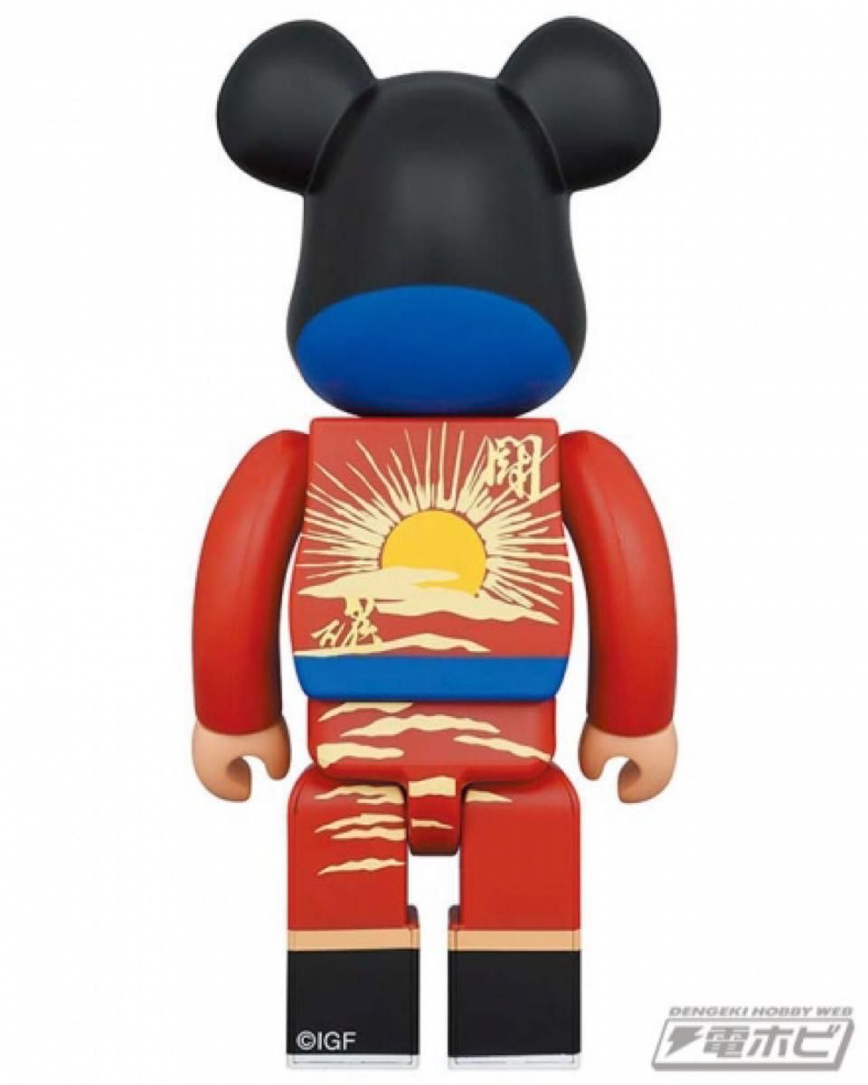 メディコム・トイ★BE@RBRICK アントニオ猪木 400%燃える闘魂 ガウン ベアブリック 新日本プロレス16dソフビ HAO