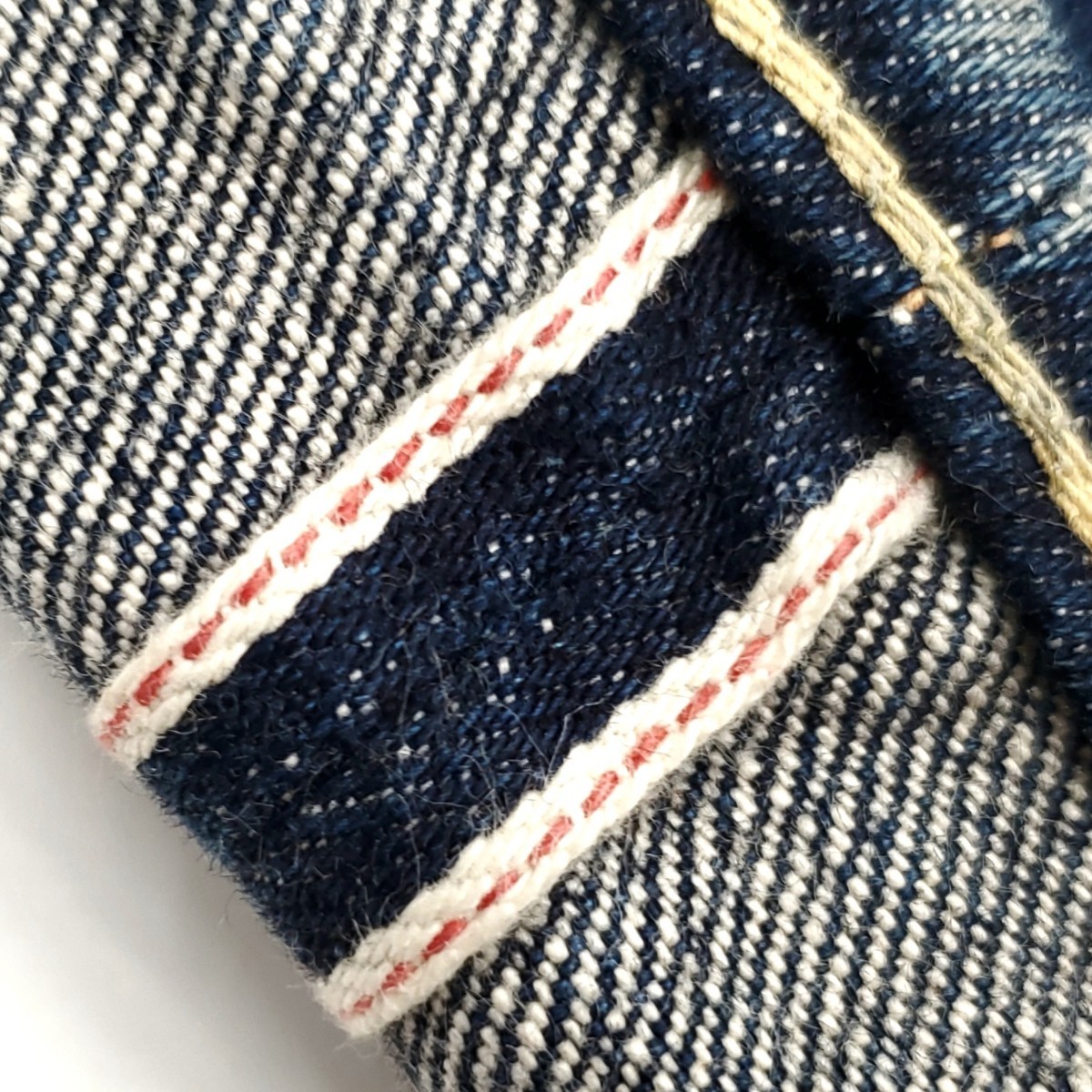 サンプル級のアタリ◆Levi's 47501◆W32日本製ビンテージ復刻ジーンズBIGEリーバイス赤耳ビッグEメンズデニム501XXレプリカLVC加工 700_画像10