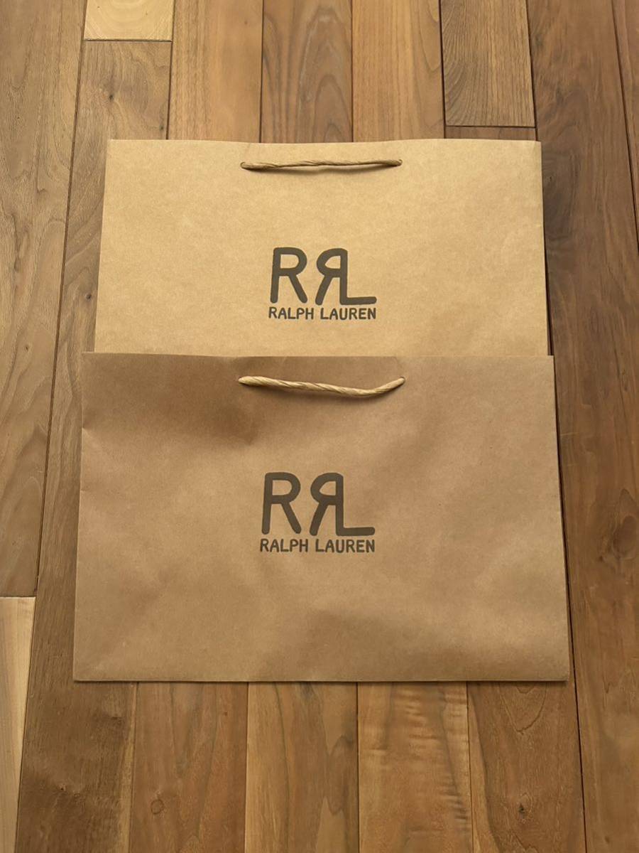 ■■■■■■■■■■ RRL  двойной   Ralph Lauren   покупки   сумка   бумага  мешок  ２ шт.  ■■■■■■■■■