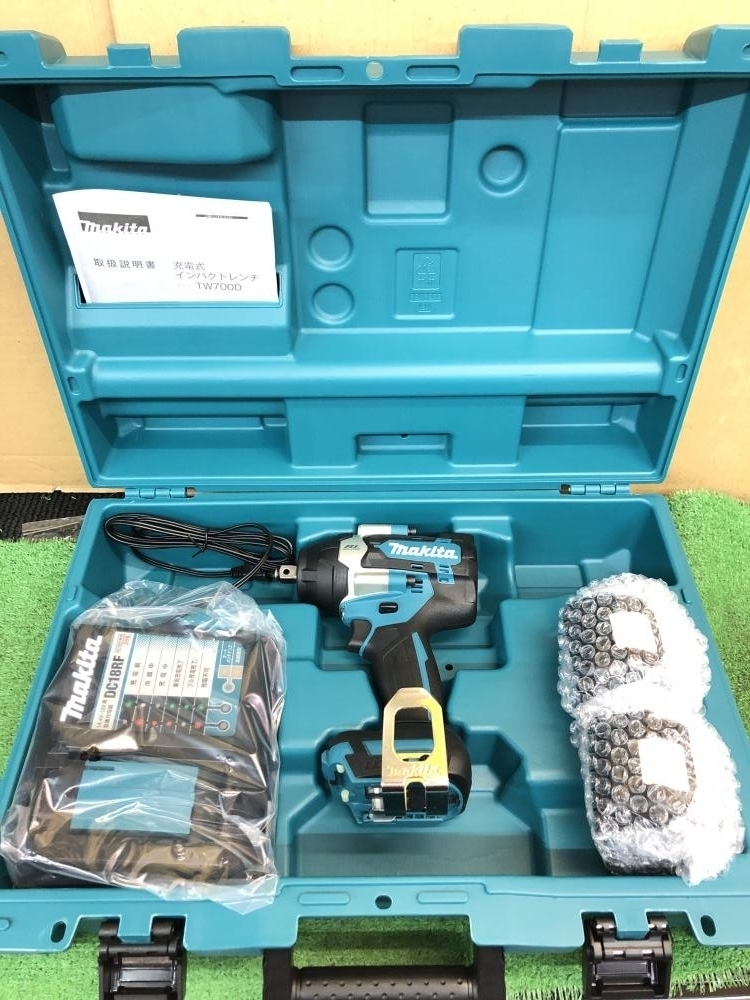 買い誠実 015○未使用品・即決価格○マキタ TW700DRGX バッテリ×2 充電