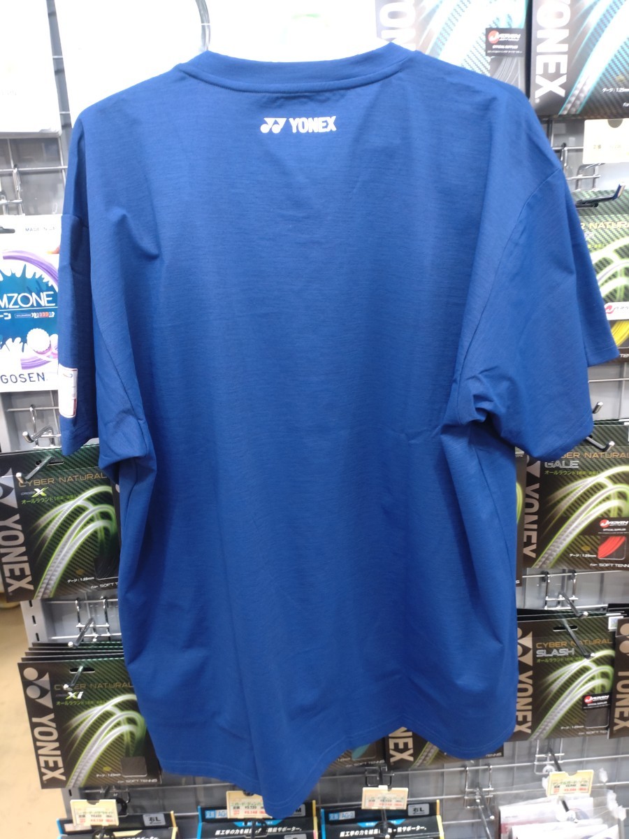 [YOB23190(512)M]YONEX Uni dry T-shirt sapphire navy M size new goods unused tag attaching badminton world player right 2023 model 