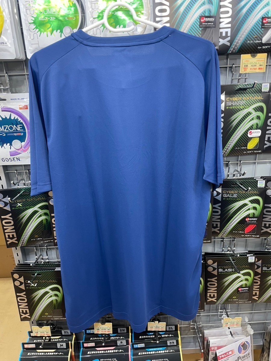 【16635（512）O】YONEX(ヨネックス) メンズドライTシャツ　サファイアネイビー　サイズO　新品未使用タグ付 バドミントン テニス 2023