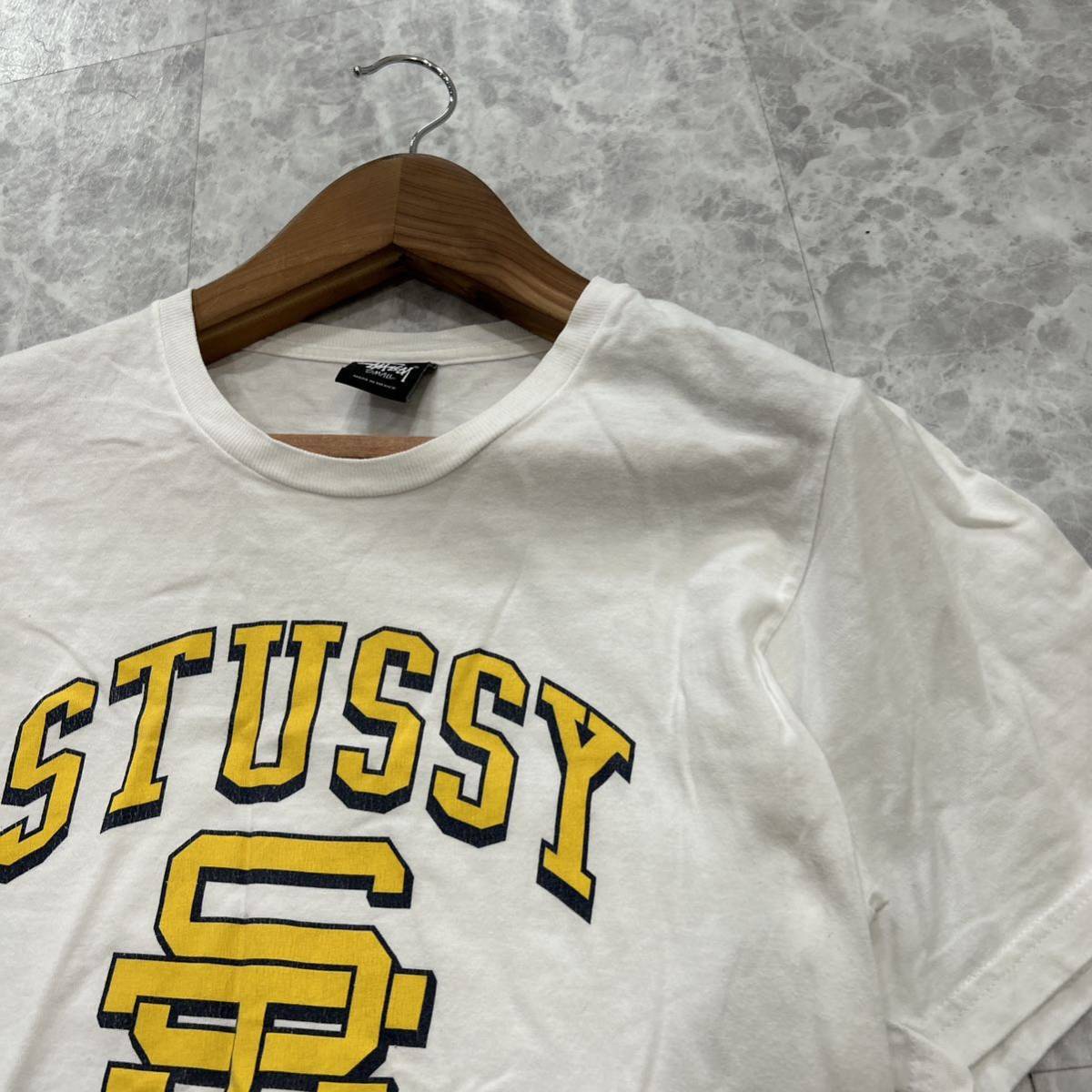 E @ メキシコ製 '着心地抜群'『STUSSY ステューシー』半袖 COTTON プリント Tシャツ / カットソー sizeS メンズ 紳士服 トップス 古着_画像3