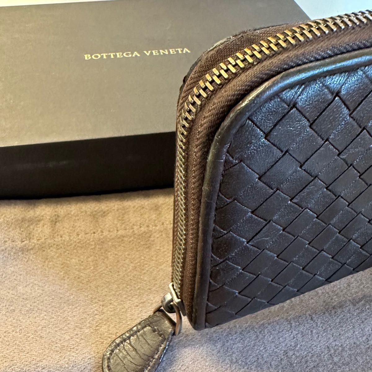 未使用に近い ボッテガヴェネタ BOTTEGA VENETA 財布 長財布 イントレ