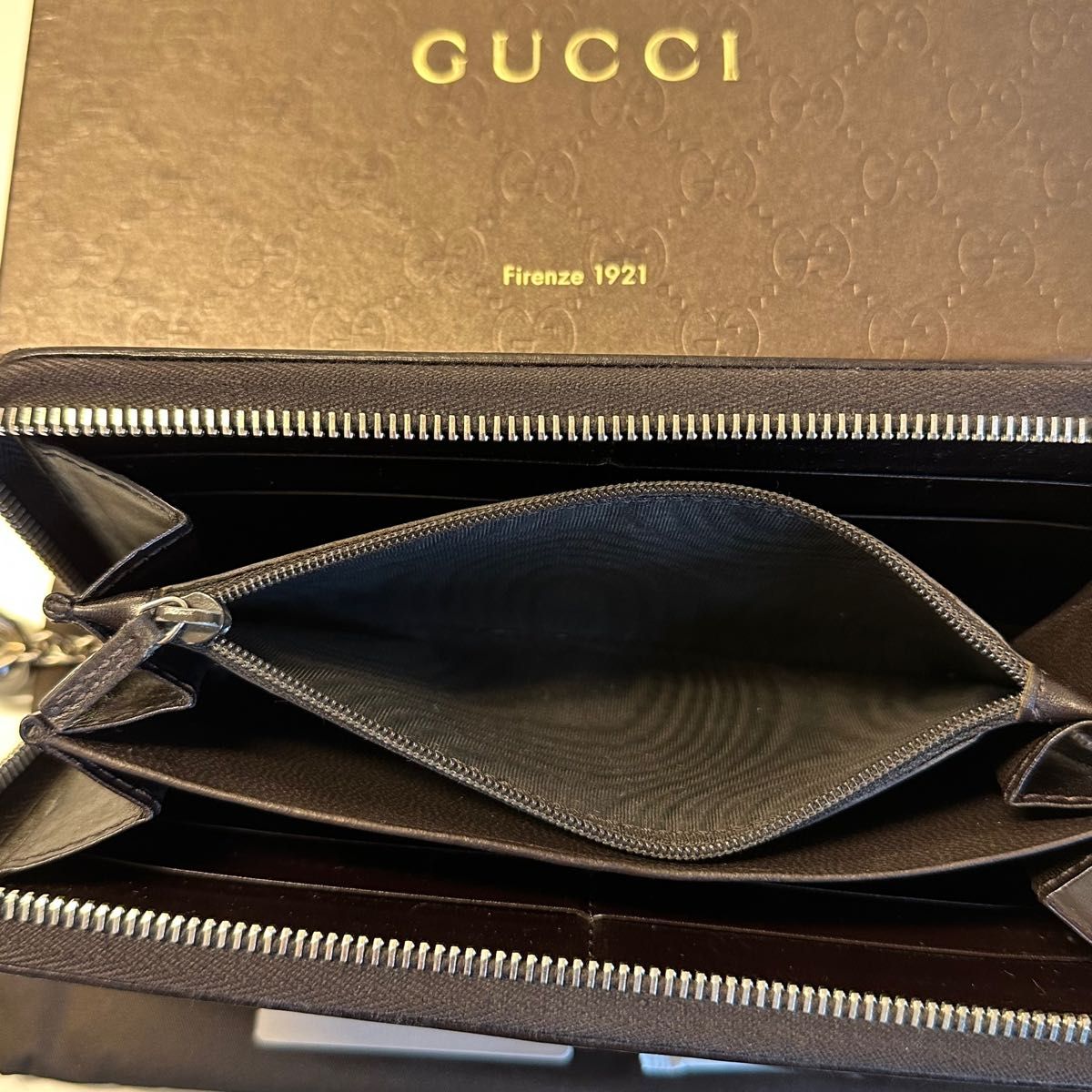 未使用に近い グッチ GUCCI 財布 長財布 GGキャンバス GG金具 ラウンド