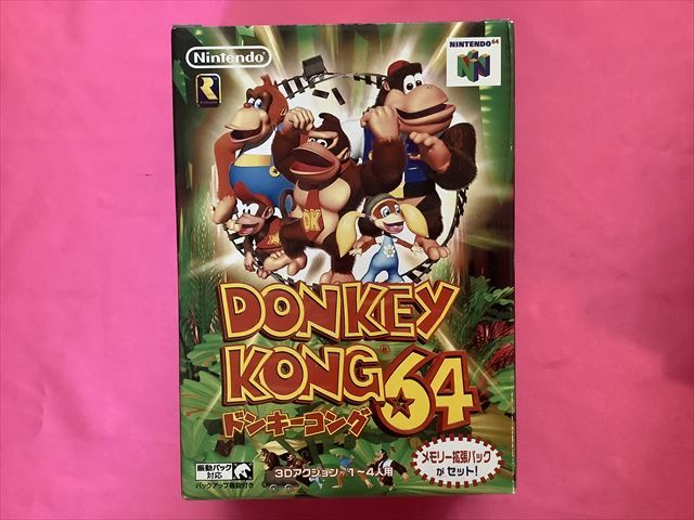憧れの 極美新品!! ドンキーコング64 メモリー拡張パック同梱版! アクション 憧れの 極美新品!! ドンキーコング64 メモリー拡張パック同梱版! アクション