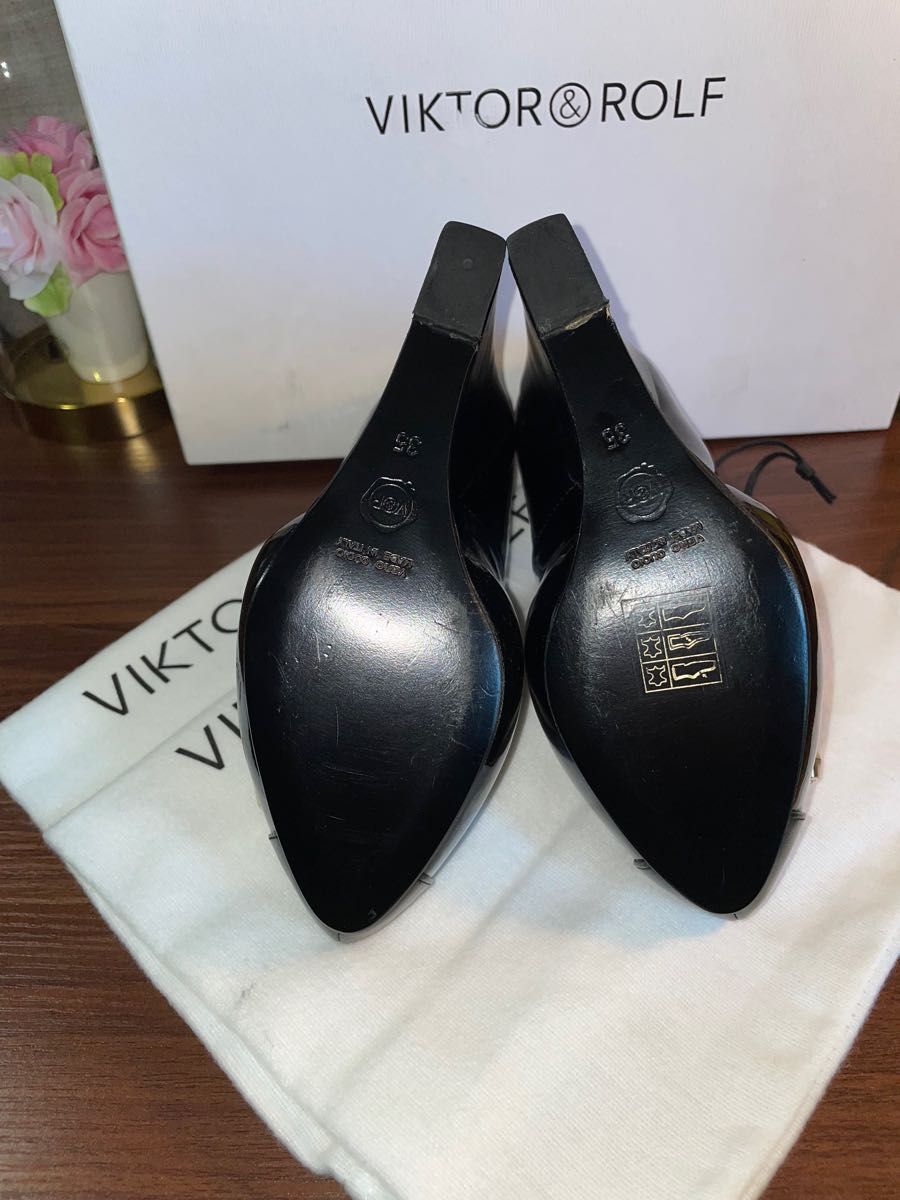 ヴィクター＆ロルフ VIKTOR ROLF(ヴィクターアンドロルフ) ウェッジパンプス size:35