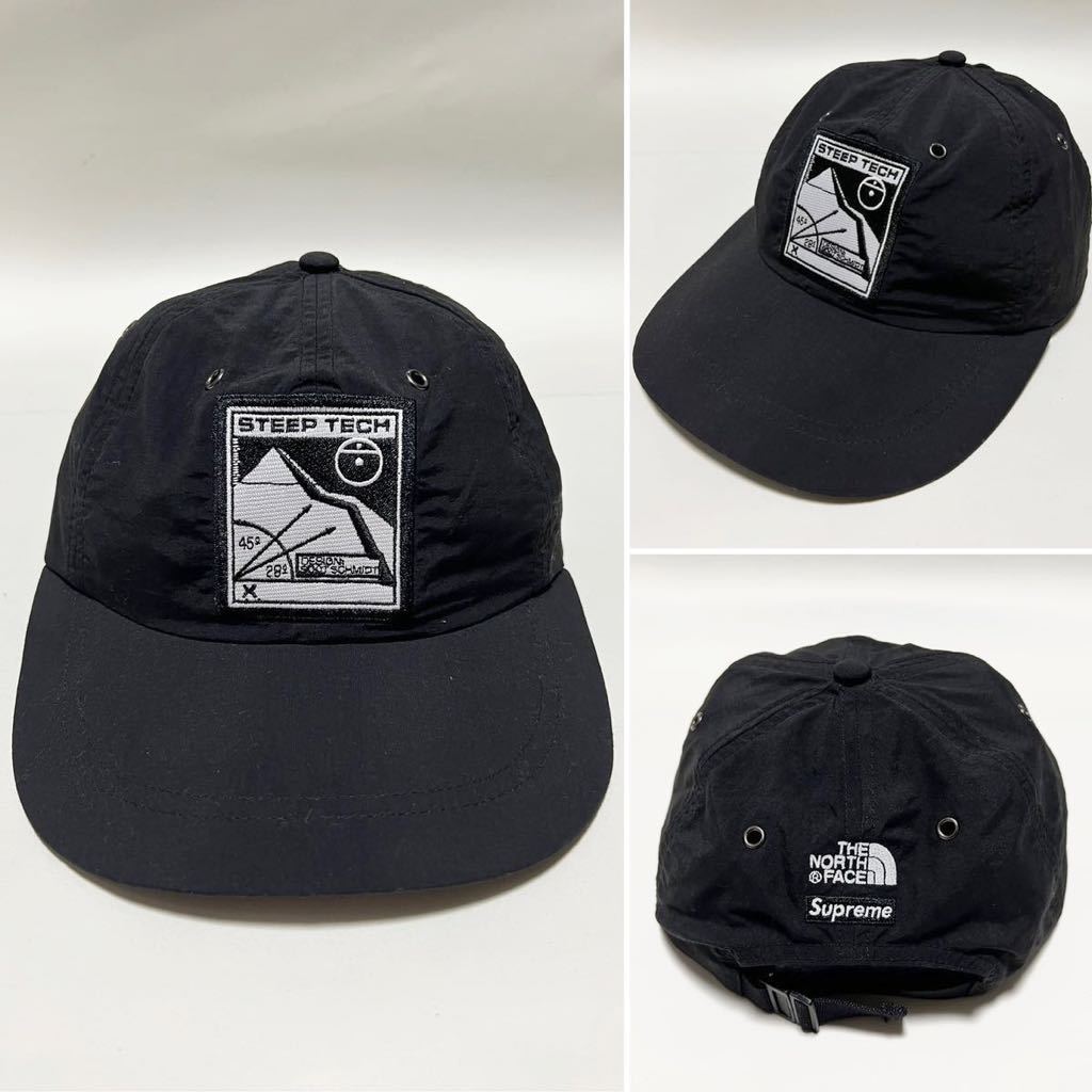 超希少新品16SS Supreme × The North Face STEEP TECH 6 PANEL CAP