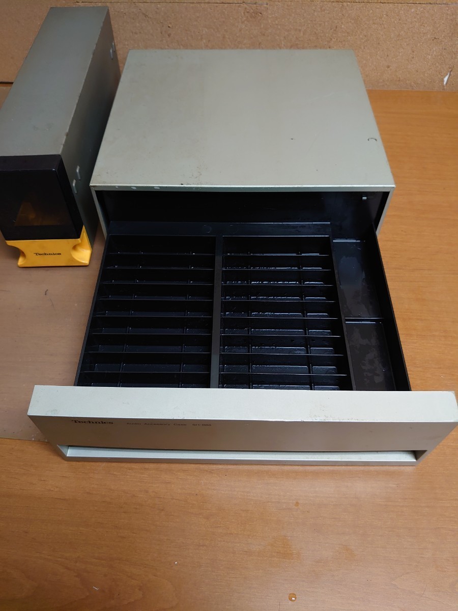 Technics SH-888 Audio Accessory Case テクニクス カセットテープ ケース SH-301カセットテープケース二口まとめて中古品_画像4