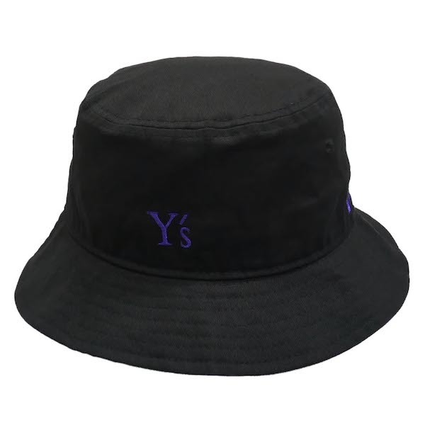 Y’s 「Yohji Yamamoto」 × NEW ERA 2020ss コットン ロゴ刺繍 バケットハット　20ss ワイズ ニューエラ 帽子 紫 パープル_画像1