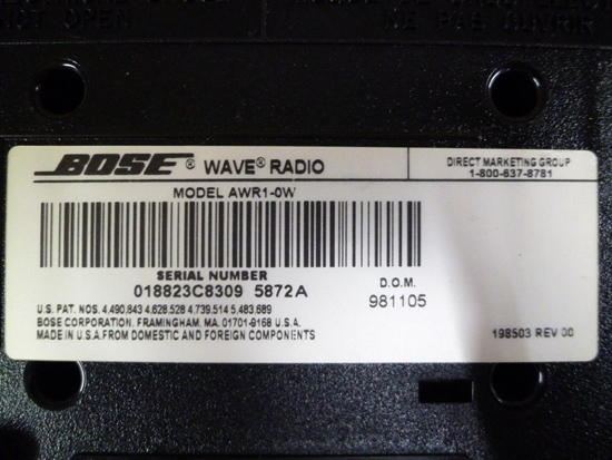 BOSE WAVE RADIO  волна  ... 　CD плеер   CD-MⅢ