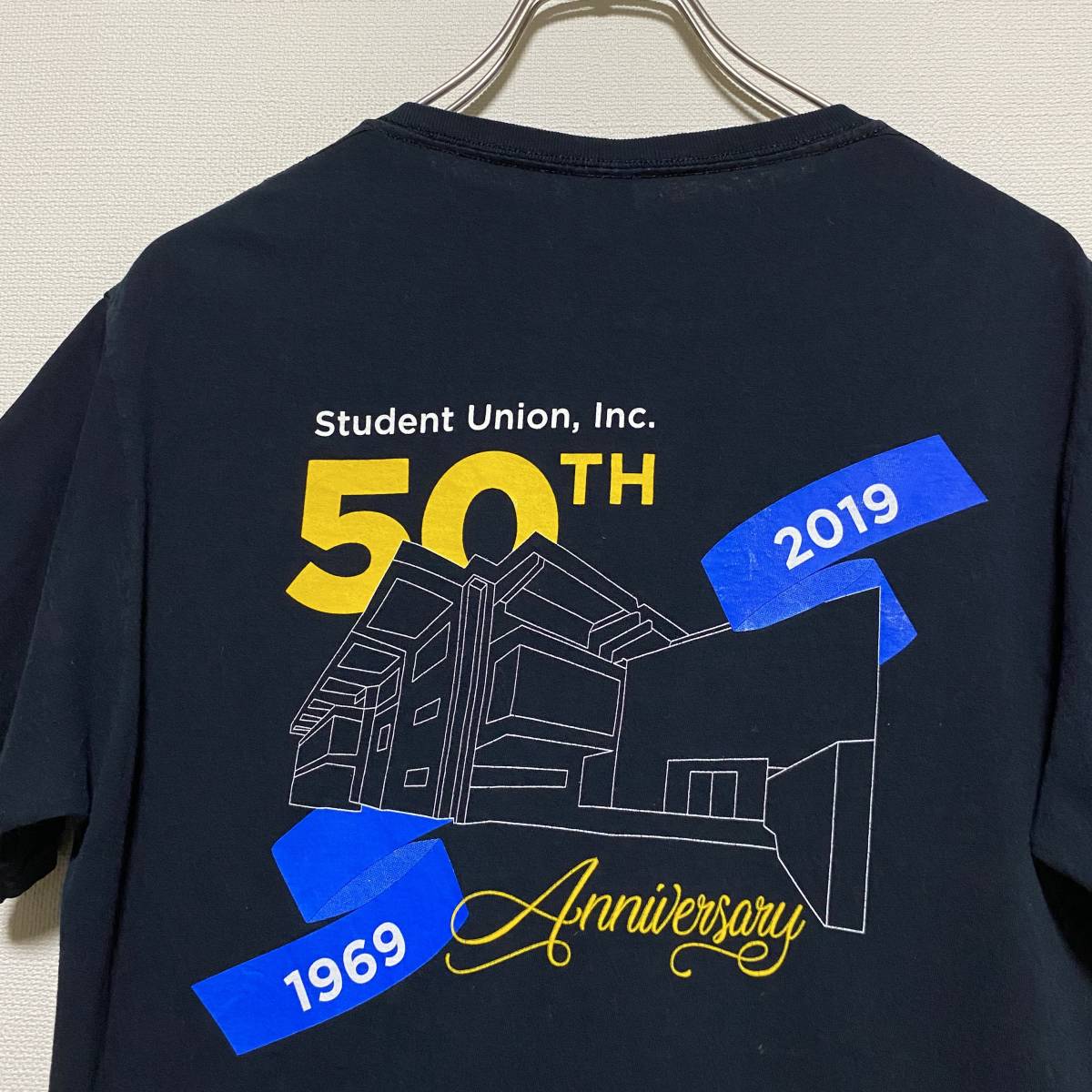 アメリカ古着　サンノゼ州立大学　カレッジプリント　半袖　Tシャツ　50周年記念　Sサイズ　コットン　【P65】_画像5