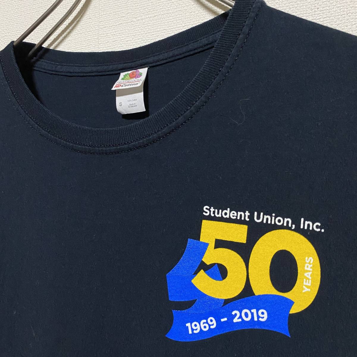 アメリカ古着　サンノゼ州立大学　カレッジプリント　半袖　Tシャツ　50周年記念　Sサイズ　コットン　【P65】_画像4