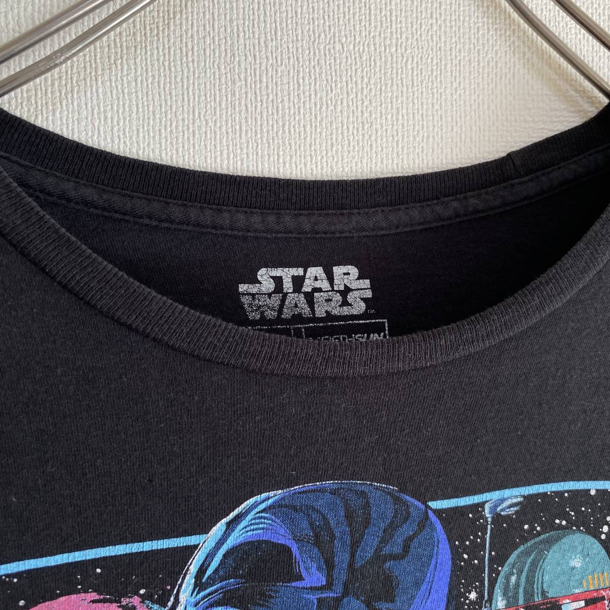 アメリカ古着　STAR WARS スターウォーズ　半袖　Tシャツ　ダースベイダー　ボバフェット　映画　XLサイズ　【P200】_画像4