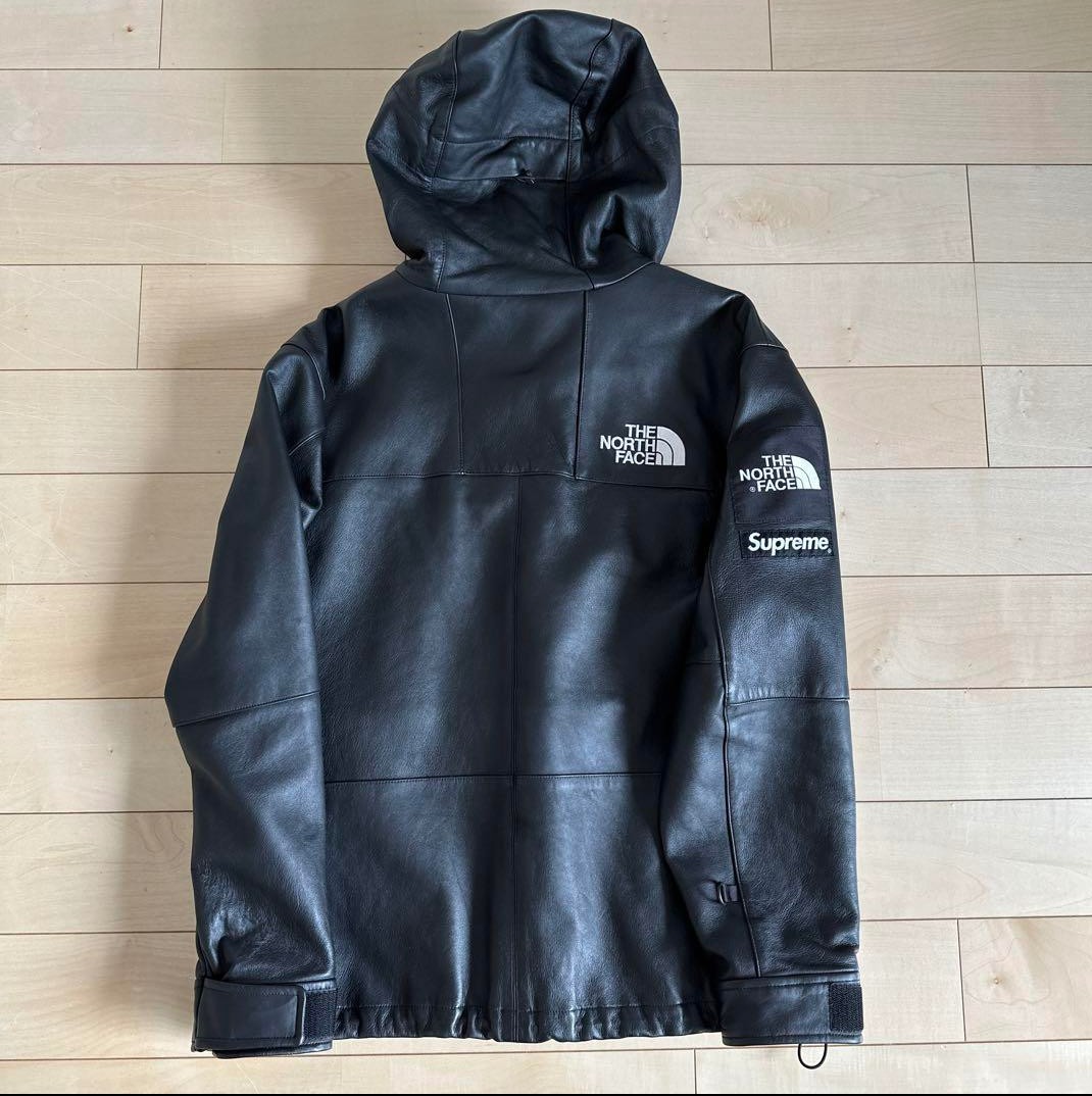 激レアSサイズ ブラックレザー Supreme THE NORTH FACE LEATHER