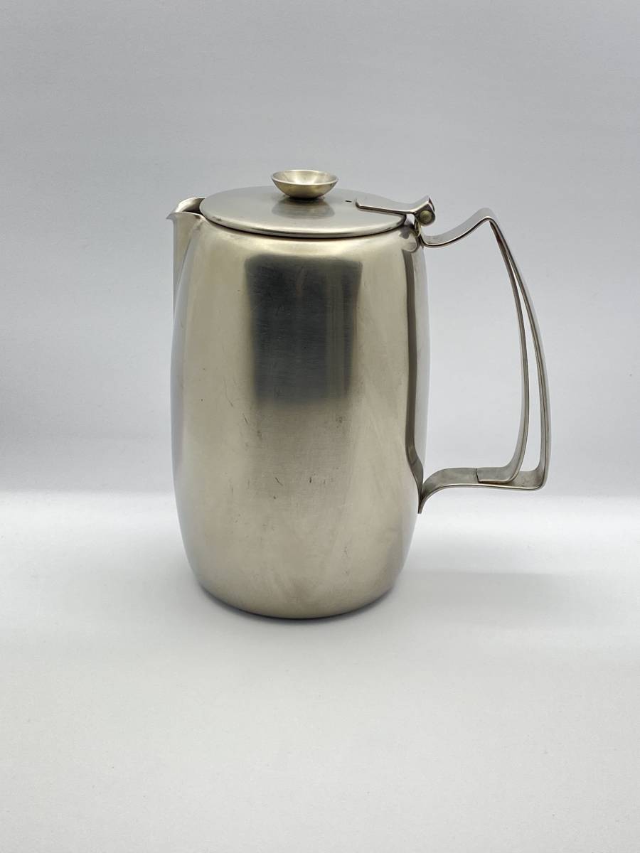 OLD HALL オールドホール CONNAUGHT 1.5 Pt. Coffee Pot コノート ステンレス 1.5パイントコーヒーポット 年1959-84 (regd. 879702) *L523_画像1