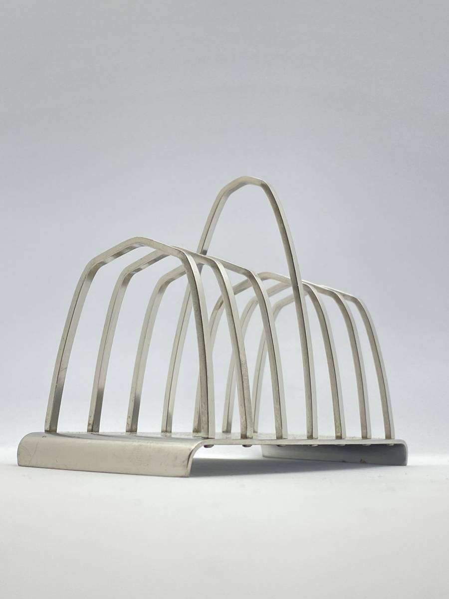 OLD HALL オールドホール CONNAUGHT 6-Slice Toast Rack コノート ステンレス 6スライストーストラック 年1959-84 (regd. 879702) *L546_画像5