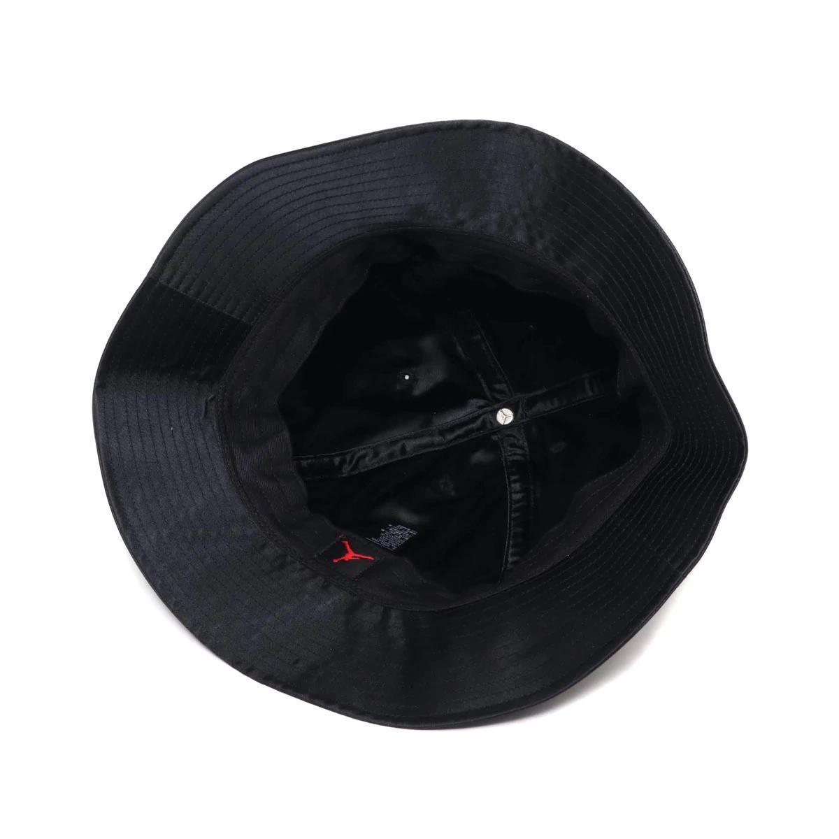 ナイキ ジョーダン サテン バケットハット S/M 54～56cm ブラック 黒 JORDAN BUCKET CAP RIVALS SATIN キャップ 帽子_画像3